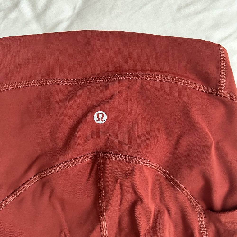 lululemon red/burgundy align leggings